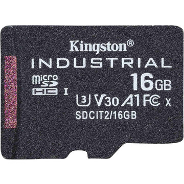Карта памяти KINGSTON microSDHC 16GB Industrial pSLC C10 A1