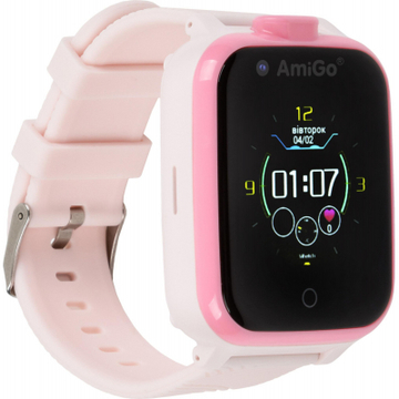 Дитячий Smart-годинник AmiGo GO006 GPS 4G WIFI Videocall Pink