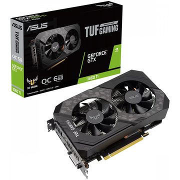 Видеокарта Asus Nvidia GeForce TUF-GTX1660TI-O6G-EVO-GAMING