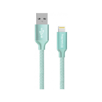 Кабель USB Colorway USB - Apple Lightning 2.1А 1м mint