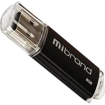Флеш память USB Mibrand 8GB Cougar Black USB 2.0 (MI2.0/CU8P1B)