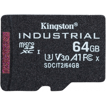 Карта пам'яті  Kingston 64GB microSDXC class 10 UHS-I V30 A1 (SDCIT2/64GBSP)