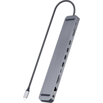 USB Хаб REAL-EL CQ-1000 space grey (EL123110005)