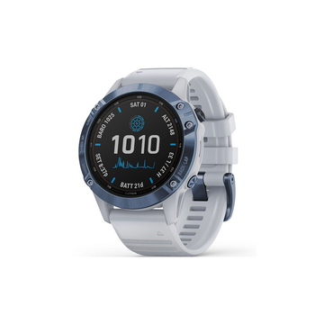 Смарт-часы Garmin Fenix 6 Pro Solar Edition Mineral Blue with Whitestone Band (010-02410-19)