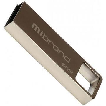 Флеш память USB Mibrand 64GB Shark Silver USB 2.0 (MI2.0/SH64U4S)