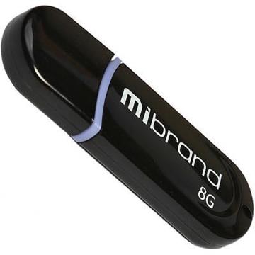 Флеш память USB Mibrand 8GB Panther Black USB 2.0 (MI2.0/PA8P2B)