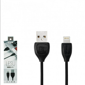 Кабель синхронізації Remax RC-050i Lesu USB-Lightning 1м Black
