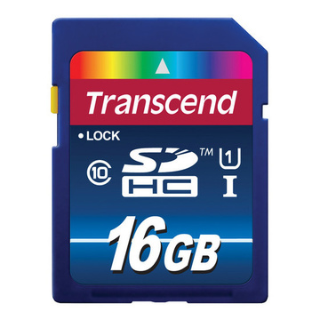 Карта пам'яті Transcend 16Gb SDHC class 10 UHS-I (TS16GSDU1)