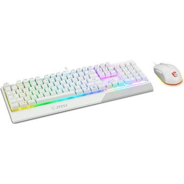 Комплект (клавіатура і мишка) MSI Vigor GK30 COMBO WHITE UA