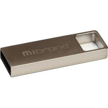 Флеш пам'ять USB Mibrand 4GB Shark Silver USB 2.0 (MI2.0/SH4U4S)