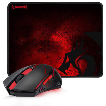 Мишка Redragon M601WL-BA Black/Red