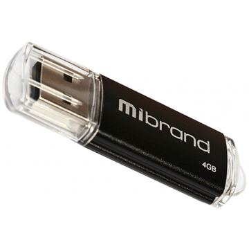 Флеш пам'ять USB Mibrand 4GB Cougar Black USB 2.0 (MI2.0/CU4P1B)