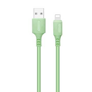 Кабель синхронізації ColorWay USB-Lightning soft silicone 2.4А 1м Green (CW-CBUL042-GR)
