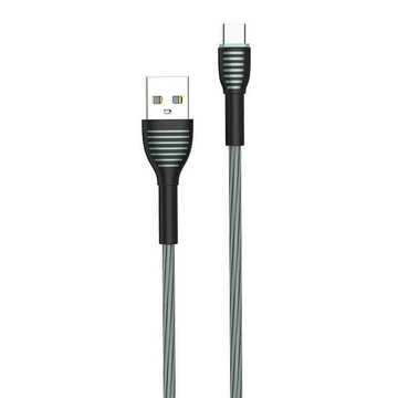 Кабель синхронізації ColorWay USB-USB-C braided cloth 3А 1м Gray (CW-CBUC041-GR)