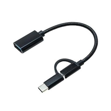 Кабель USB XoKo USB 3.0 - microUSB/USB Type-C Black (AC-150-BK)