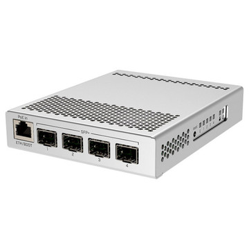 коммутатор Mikrotik CRS305-1G-4S+IN 4x SFP+ ports 1x Gigabit Ethernet металлический enclosure_вилка USA