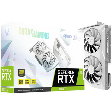 Видеокарта ZOTAC GeForce RTX 3060 Ti 8GB GAMING AMP White Edition LHR