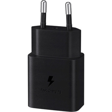 Зарядний пристрій Samsung 15W PD Power Adapter (with Type-C cable) Black (EP-T1510XBE)