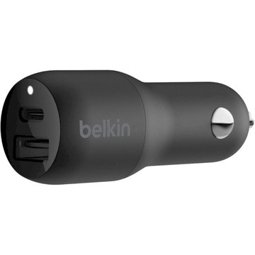 Зарядний пристрій Belkin Car Charger 32W PD Dual black