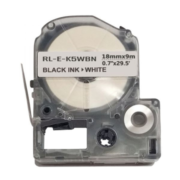 Расходные материалы для торгового оборудования UKRMARK RL-E-K5WBN-BK/WT, аналог LK5WRN. 18 мм х 9 м (CELK5WBN)