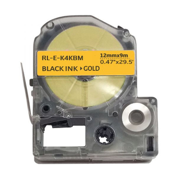 Витратні матеріали для торгового обладнання UKRMARK RL-E-K4KBM-BK/GO, аналог LK4KBM. 12 мм х 9 м (CELK4KBM)