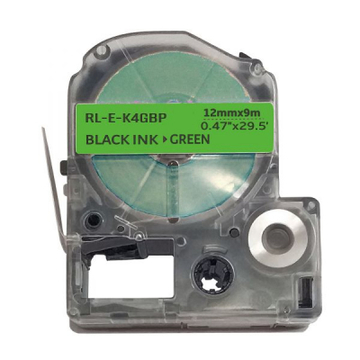 Расходные материалы для торгового оборудования UKRMARK RL-E-K4GBP-BK/GR, аналог LK4GBP. 12 мм х 9 м (CELK4GBP)