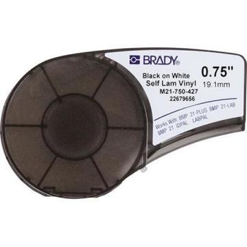 Витратні матеріали для торгового обладнання Brady Self-laminating Vinyl, 2 - 3 мм., Black on White (M21-750-427)