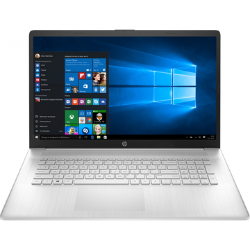 Ноутбук HP 17-cn0042ua 17.3" FHD IPS/i7-1165G7 (4.7)/16Gb/SSD512Gb/Int IrisX/W11Home64SL/Сріблястий