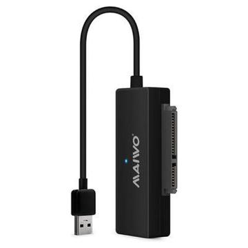 Адаптер и переходник Maiwo USB 3.0 to HDD SATA 2,5"/3,5"/5,25"/SSD, PA 2V/2A black (K10435A)