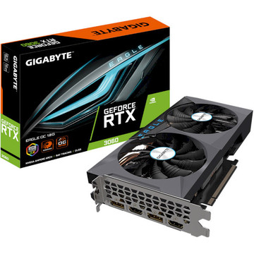 Видеокарта GIGABYTE Nvidia GeForce RTX 3060 EAGLE OC 12G rev.2.0 LHR