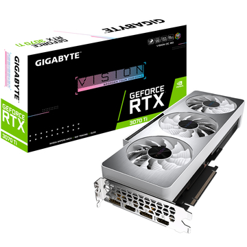 Відеокарта GIGABYTE Nvidia GeForce RTX 3070 Ti 8GB GDDR6 VISION OC