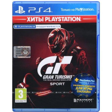 Игра  Sony Gran Turismo Sport (поддержка VR) [PS4, Russian version] Blu (9701699)