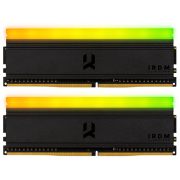 Оперативная память Goodram 16GB (2x8GB) DDR4 3600MHz Iridium RGB Black (IRG-36D4L18S/16GDC)