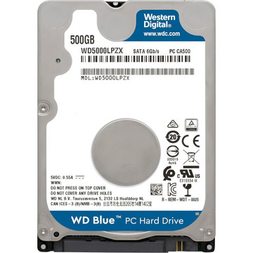 Жесткий диск Western Digital 500GB Blue 5400rpm 64MB (WD5000LPZX)