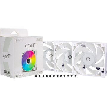 Система охлаждения  Tecware Omni P12 - 3-Fan Pack (White) ARGB + PWM (TWAC-OMP12-3WH)