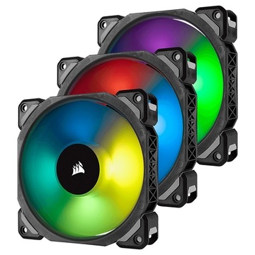 Система охолодження Corsair ML120 Pro RGB 3 Fan Pack (CO-9050076-WW) 120x120x25мм 4-pin Black