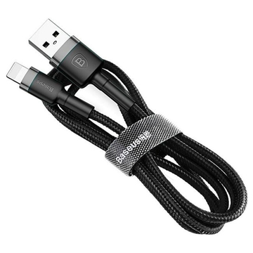 Кабель синхронізації Baseus Kevlar Lightning Cable 2m Black (CALKLF-CG1)