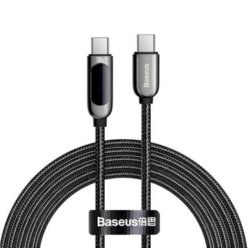 Кабель USB Baseus Display Fast Charging-C-USB-C 100W 2м Black (CATSK-C01)