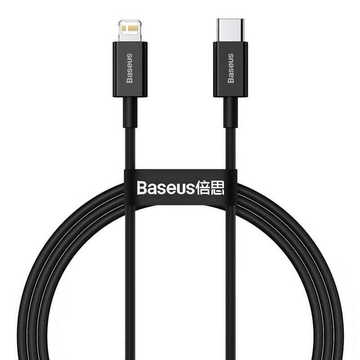 Кабель синхронізації Baseus Superior Fast Charging-C-Lightning 1м Black (CATLYS-A01)