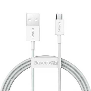 Кабель синхронізації Baseus USB to Micro USB Superior Series 1m White (CAMYS-02)