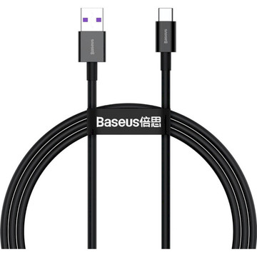 Кабель USB Кабель Baseus Superior Fast Charging USB - USB Type-C (M/M), 1 м, Black (CATYS-01)