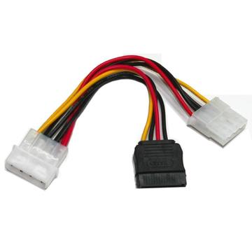 Кабель питания Molex female to Molex male + Serial ATA power cable