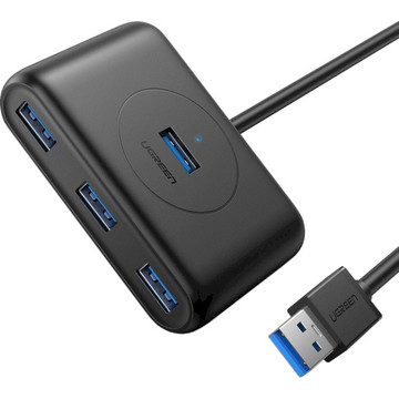 USB Хаб Ugreen 4-port 1m USB 3.0 Active CR113 black (20291)