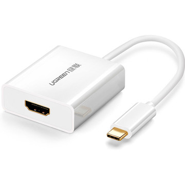 Адаптер и переходник UGREEN USB 2.0 Type-C  to HDMI V1.4b 40273 White