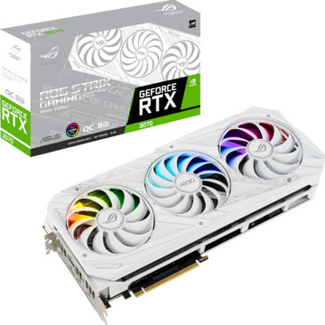 Видеокарта ASUS Nvidia GeForce STRIX-RTX3070-O8G-WHITE V2 LHR