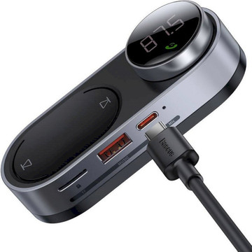 Зарядное устройство Baseus FM Launcher Solar MP3 Player  black