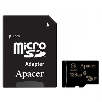 Карта памяти Apacer microSDXC 128GB UHS-I U1 + adapter
