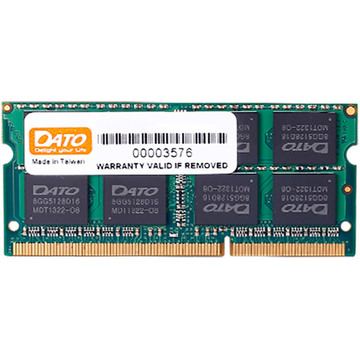 Оперативная память SO-DIMM 4GB/1600 DDR3 Dato (DT4G3DSDLD16)
