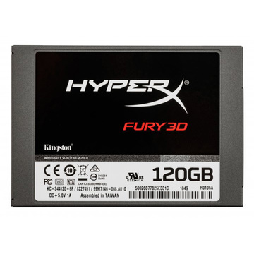 SSD накопичувач SSD  120GB Kingston HyperX Fury 3D 2.5" SATAIII 3D TLC (KC-S44120-6F)