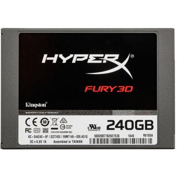 SSD накопичувач SSD  240GB Kingston HyperX Fury 3D 2.5" SATAIII 3D TLC (KC-S44240-6F)